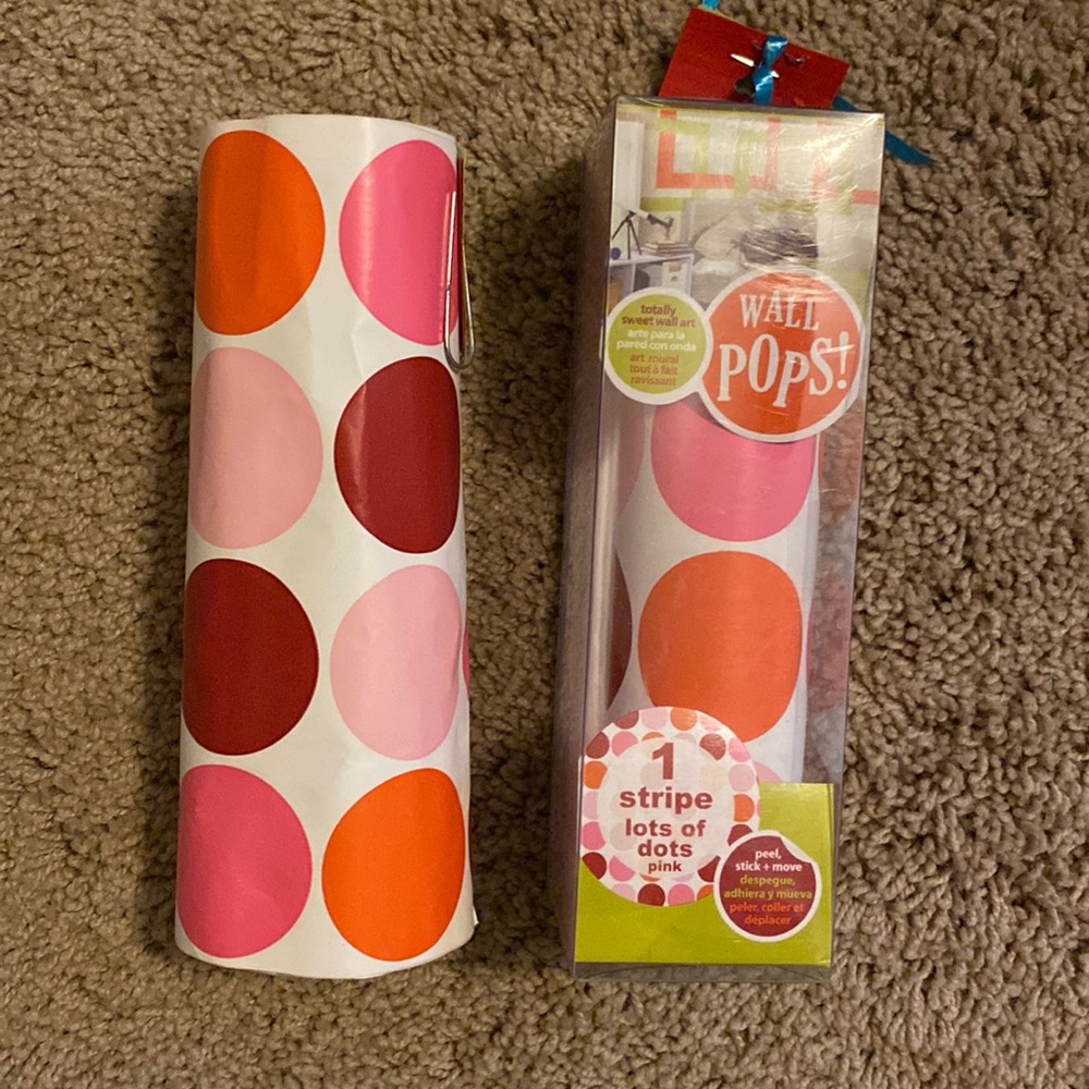 2 Rolls of Polka Dot Wall Pops NEW